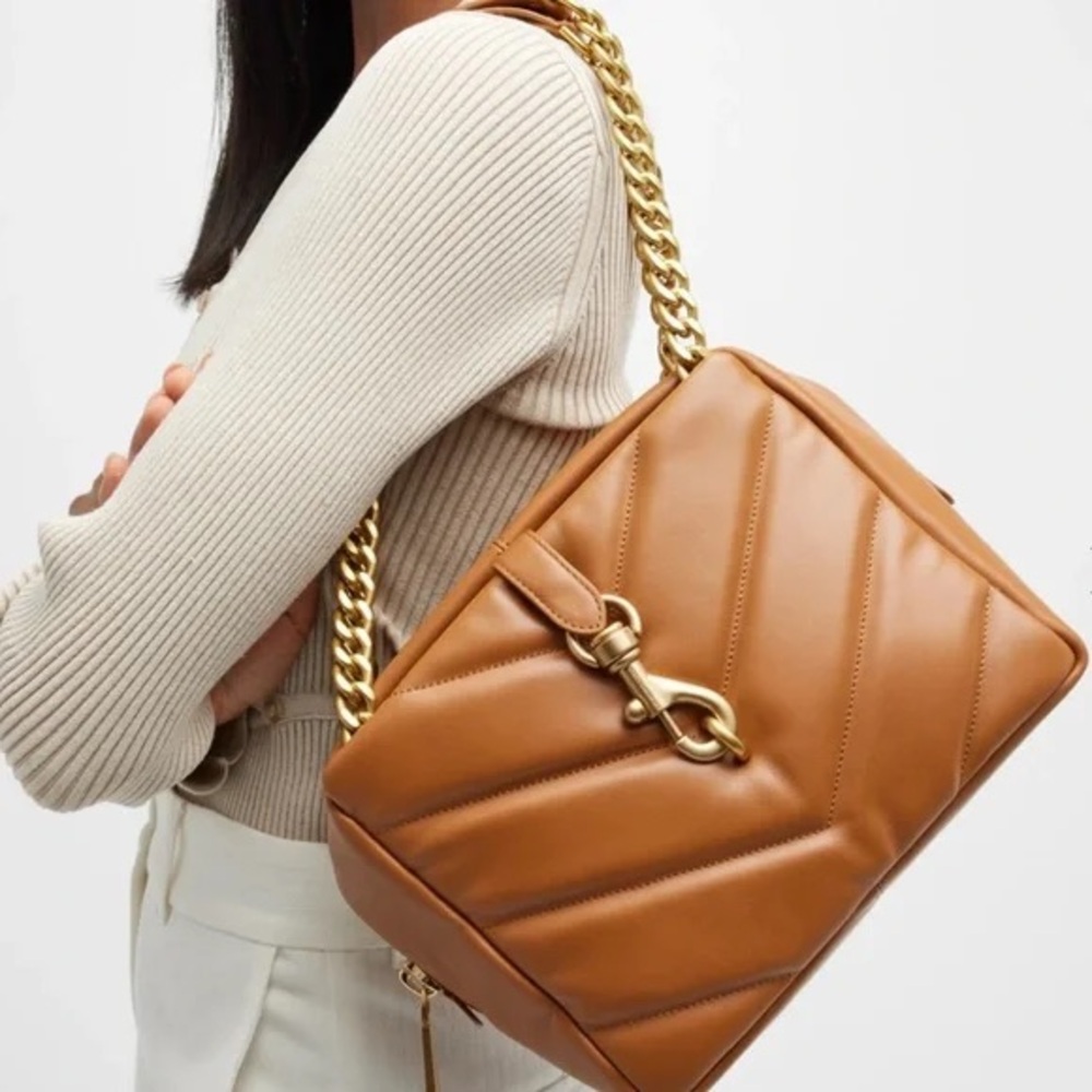 Rebecca Minkoff Caramello Edie Quilted Shoulder Bag